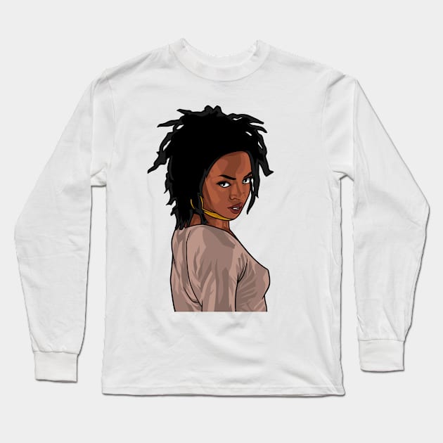 Lauryn Hill Long Sleeve T-Shirt by Rekayasabumi